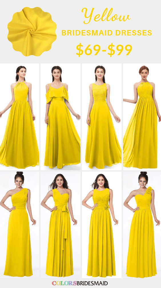 ColsBM yellow bridesmaid dresses