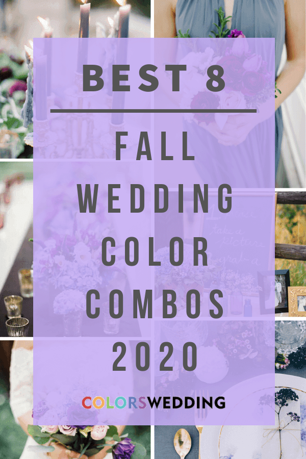 Colors Wedding | Top 8 Navy Blue Fall Wedding Color Combos