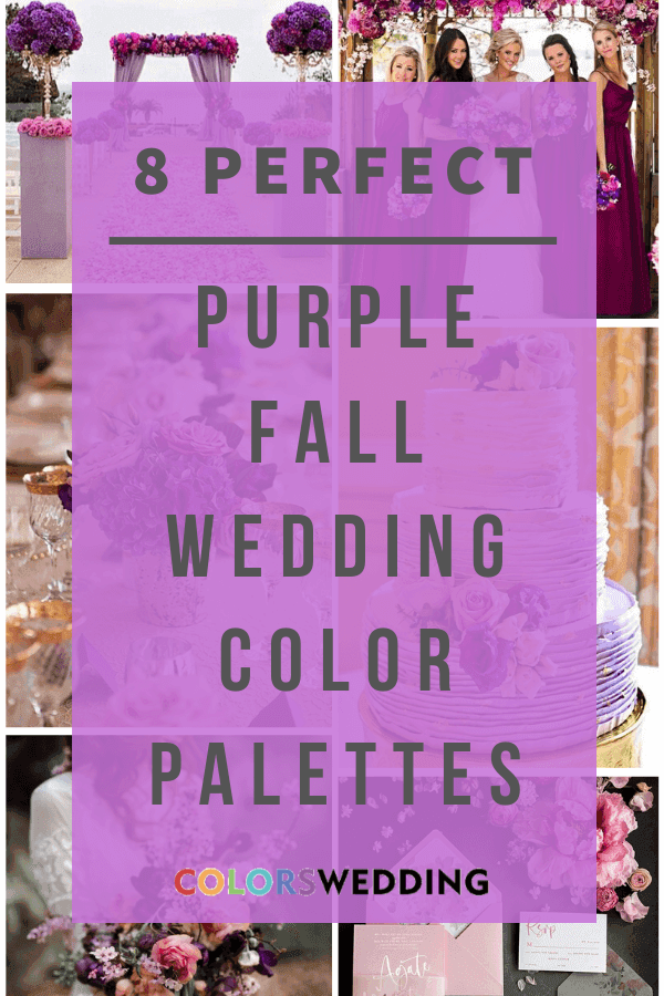 8 Perfect Purple Fall Wedding Color Palettes