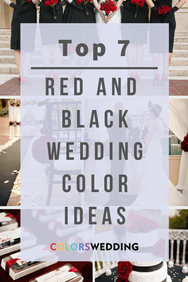 Top 7 Red and Black Wedding Color Ideas