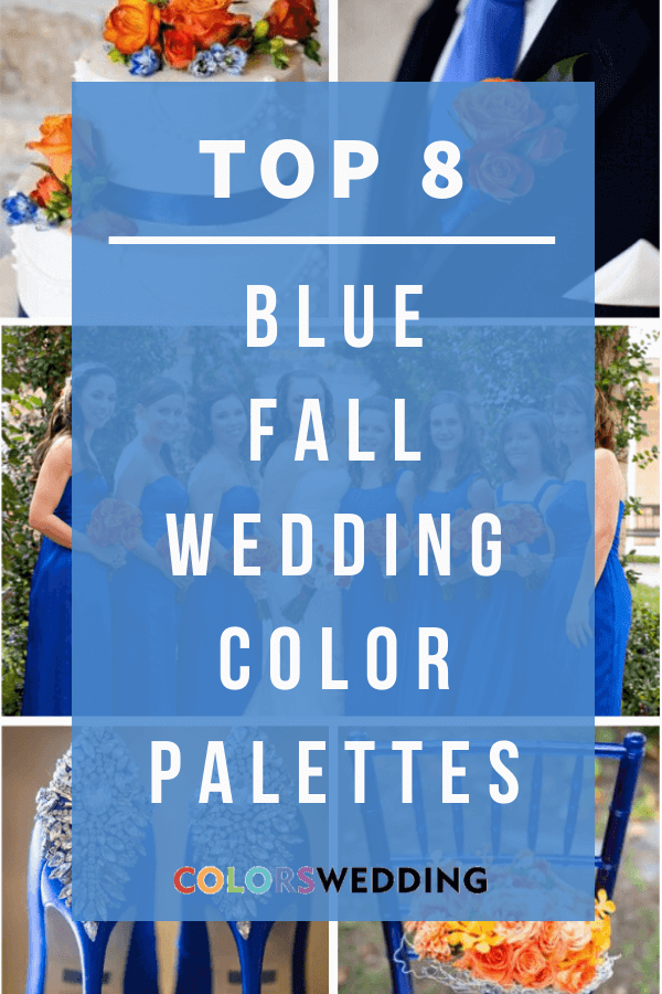Top 8 Blue Fall Wedding Color Palettes