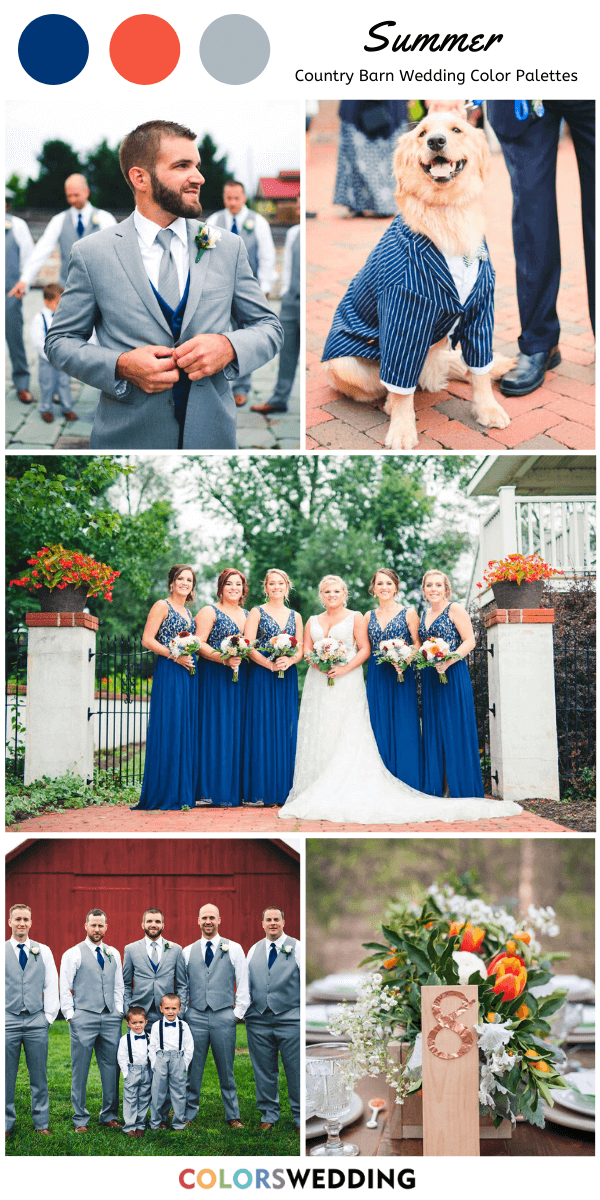 Top 8 Country Barn Wedding Color Palettes: Summer