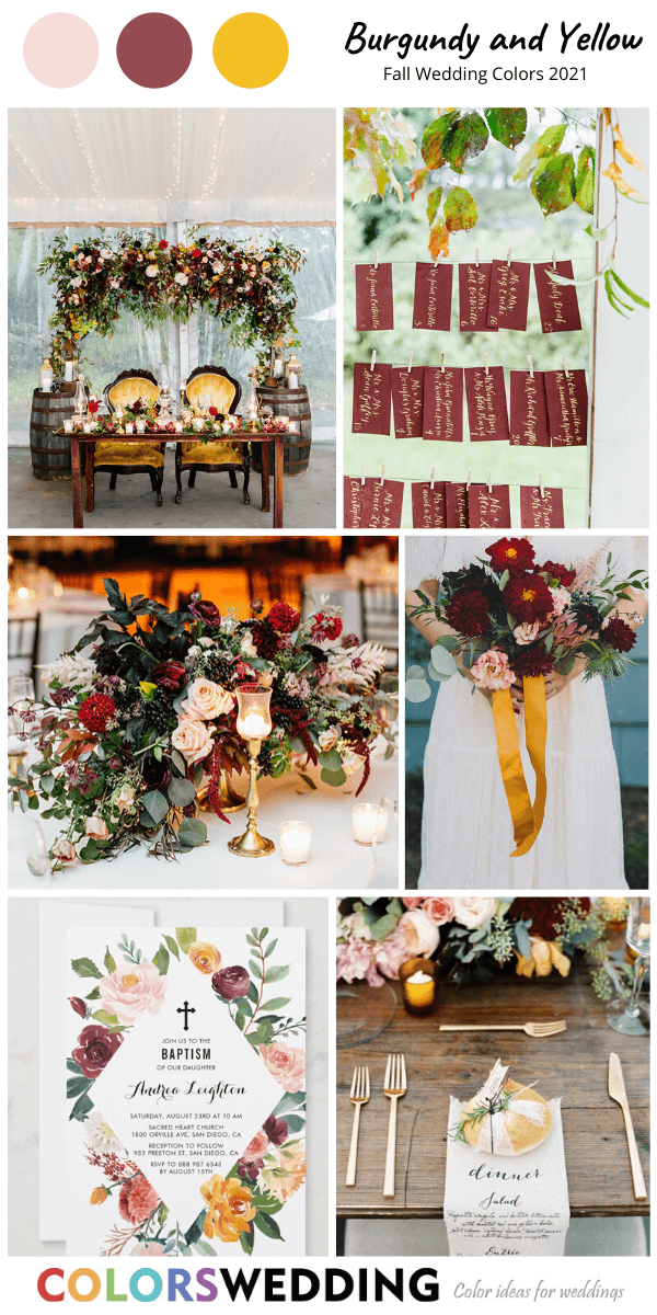 Top 8 Fall Wedding Color Combos for 2021