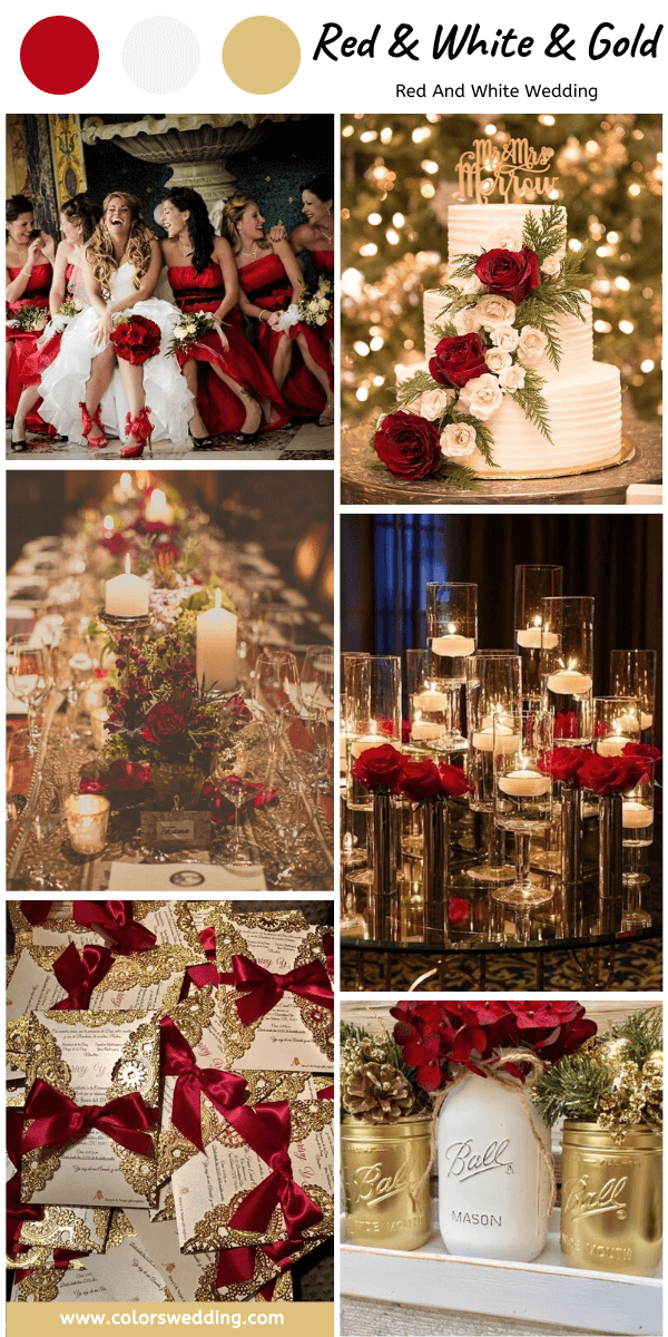 Colors Wedding Perfect 8 Red and White Wedding Color Ideas