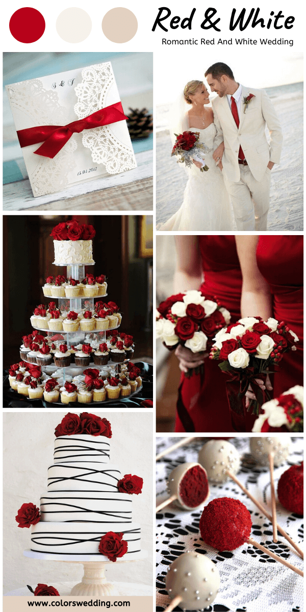 Colors Wedding Perfect 8 Red and White Wedding Color Ideas