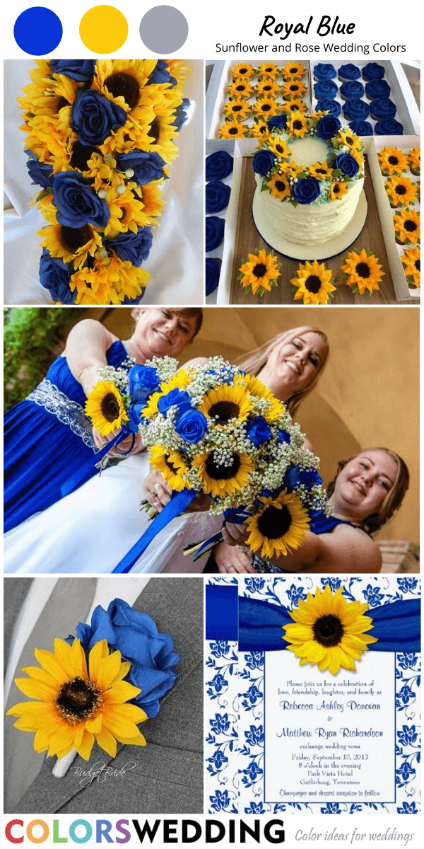 sunflower and rose wedding color sunflower and white rose