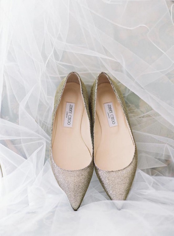 champagne wedding shoes for champagne and blush winter wedding 2021