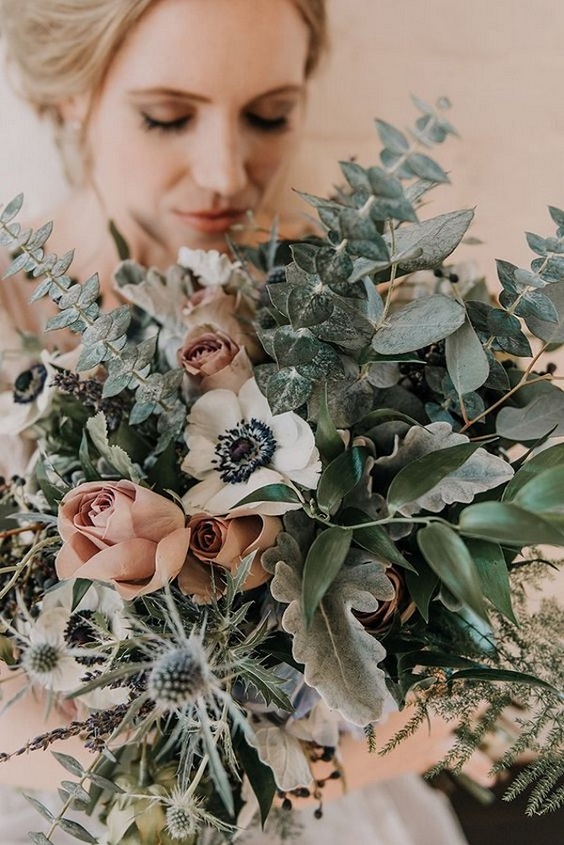 dusty rose and sage green bouquet2 for dusty rose and sage green fall wedding 2020