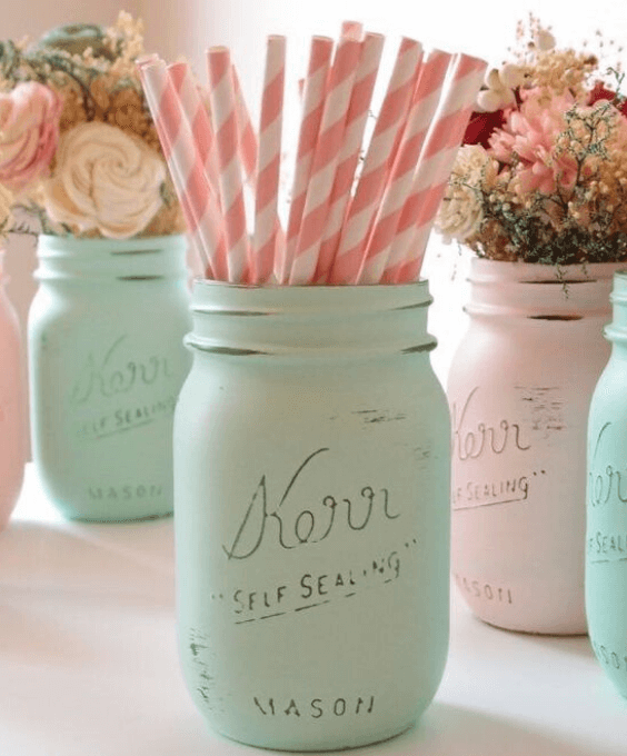 mint and blush table decoration for mint and blush august wedding color 2020