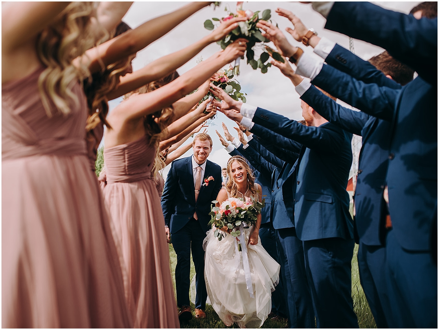 dusty rose bridesmaid dresses and navy groomsuit for dusty rose and navy blue april wedding 2020