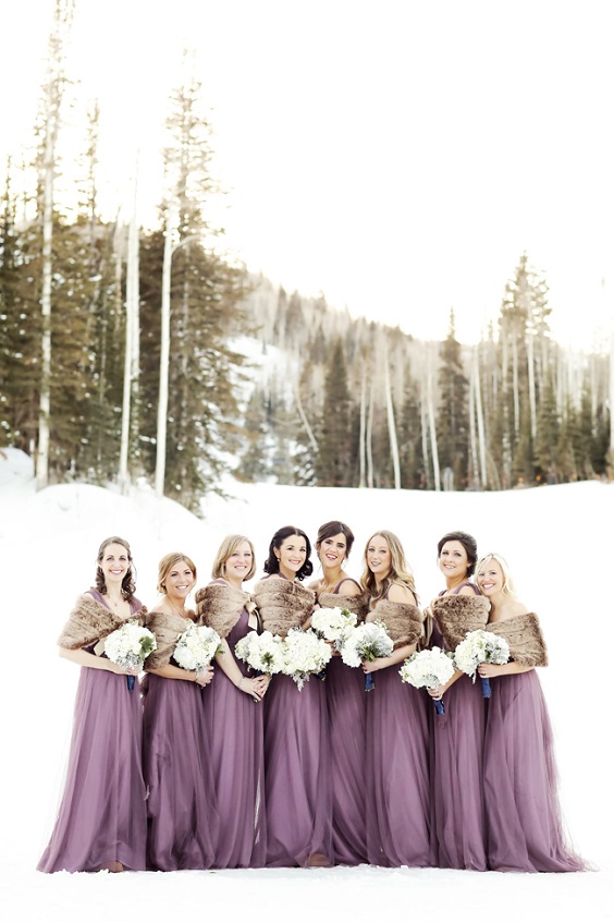 mauve bridesmaid dresses for mauve and grey december wedding 2020