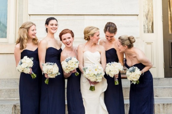 navy blue bridesmaid dresses for navy blue and gold december wedding 2020
