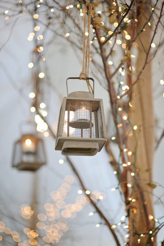 lanterns for neutrals december wedding 2020