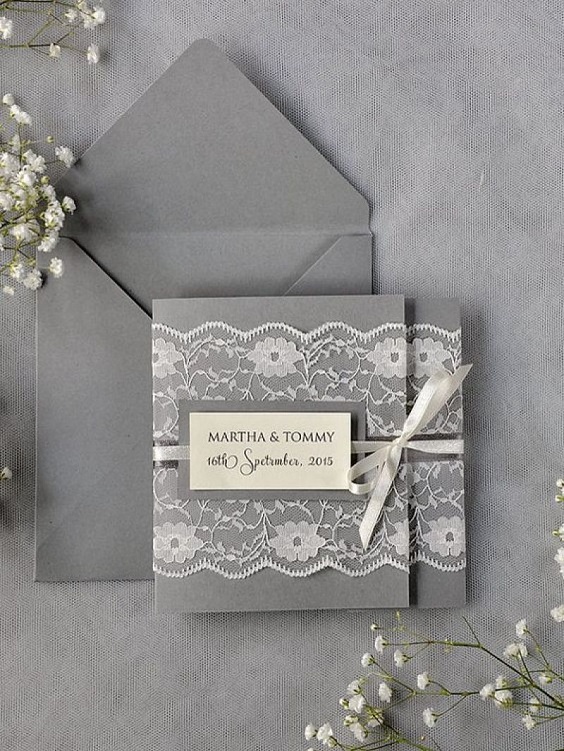 gray wedding invitations for dusty blue and gray march wedding color 2021