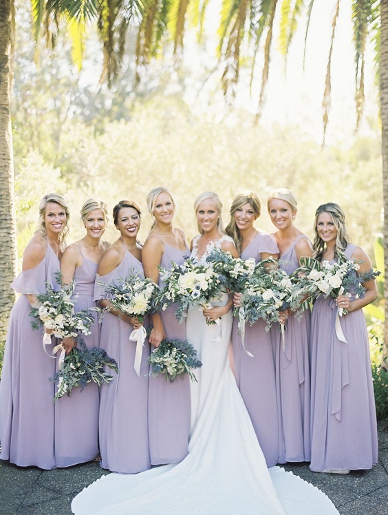 lavender and sage bridesmaid dress