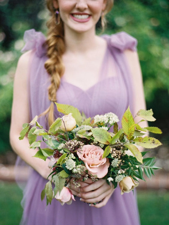 lavender bridesmaid dresses bouquets for amethyst and lavender september wedding color 2020