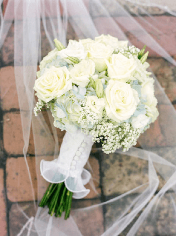 Wedding bouquets for Light Blue, White and Khaki Rustic Summer Wedding