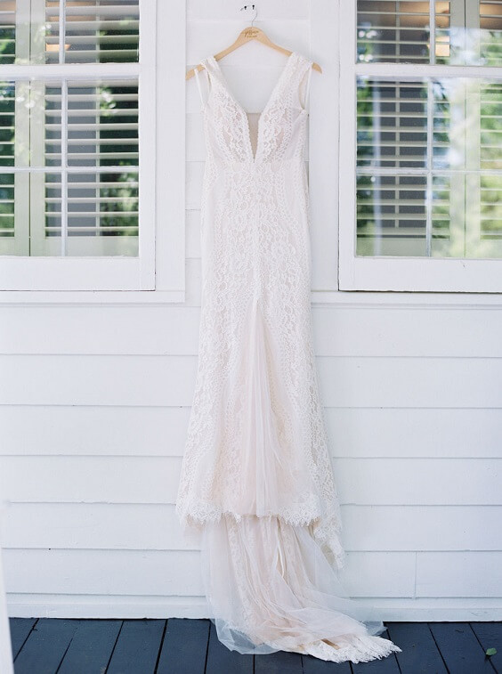 Bridal gown for Honeydew, Blush and Champagne Rustic Summer Wedding