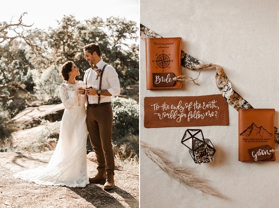 brown decor for brown and cream rustic fall wedding