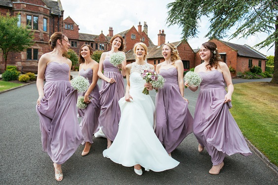 lavender bridesmaid dresses for lavender and wood color rustic fall wedding