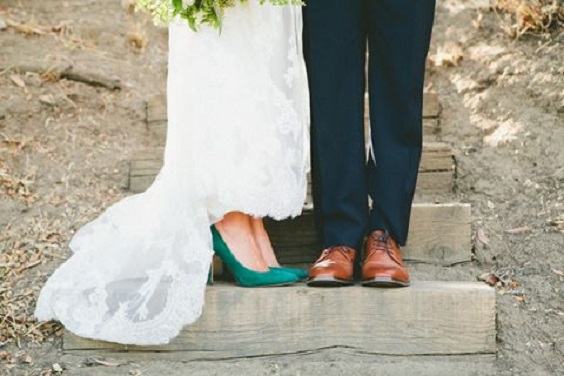 emerald shoes for emerald gold fall wedding colors 2021