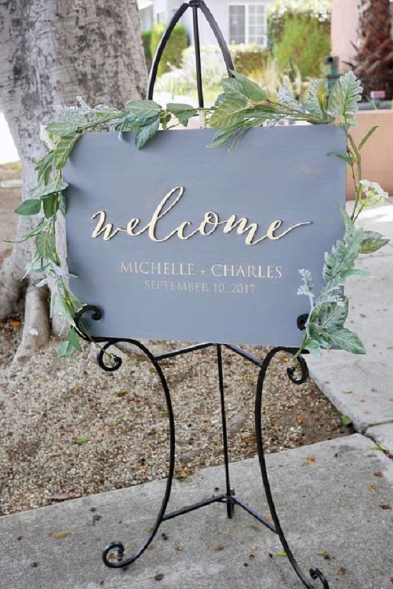 dusty blue and sage green wedding direction signs for dusty blue sage green blue fall wedding colors