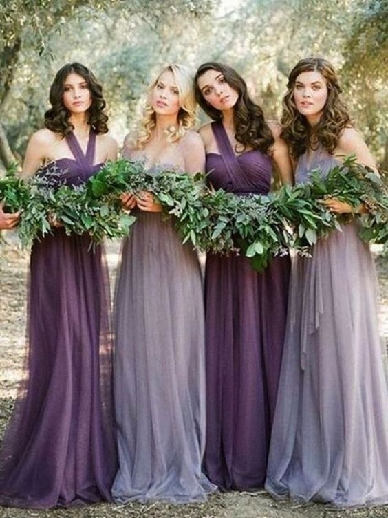 purple and lavender bridesmaid dresses for purple and lavender fall wedding purple and lavender bridesmaid dresses