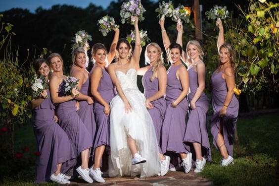 purple beidesmaid dresses for purple and white purple fall wedding colors