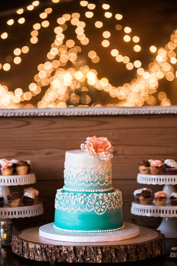 turquoise and white wedding cakes for white turquoise may wedding colors 2020