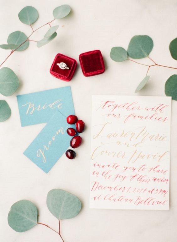dusty blue cards and red wedding rings for dusty blue red may wedding colors 2020