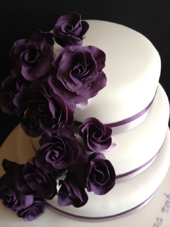 plum wedding cakes and cake topper for plum may wedding colors 2020