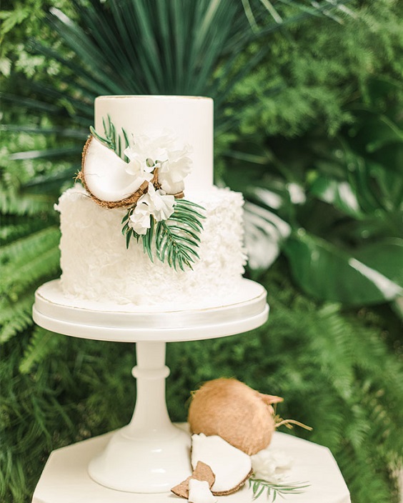 white wedding cake green wedding cake topper for white green beach wedding colors 2020