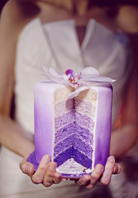 purple and lilac wedding cake for purple lilac beach wedding colors 2020