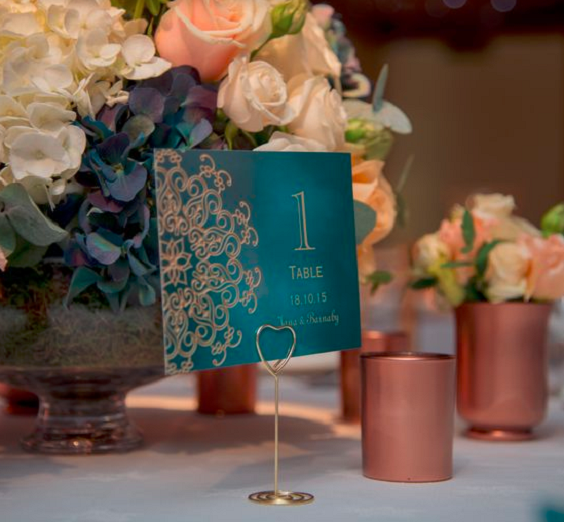 teal and gold table number for teal gold teal fall wedding colors