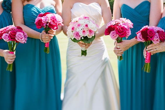 teal bridesmaid dresses white bridal gown for teal white teal fall wedding colors