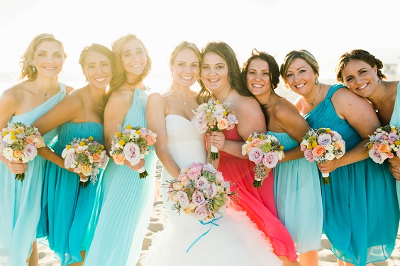 teal bridesmaid dresses white bridal gown for teal white teal fall wedding colors