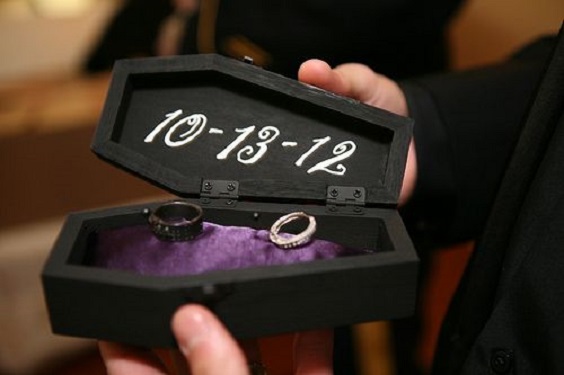 black and purple coffin ring box for red and black wedding colors red black and purple