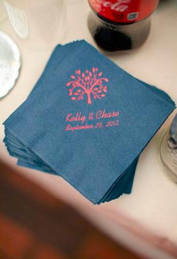 navy blue pink table cloth