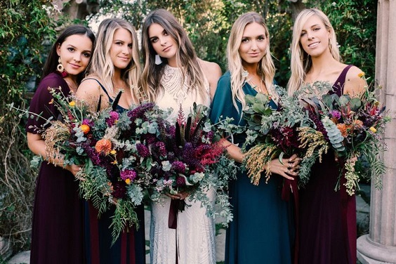 Colors Wedding Wine and Dark Teal Country Chic Wedding Wine