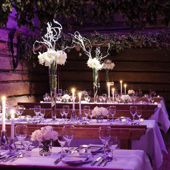 purple wedding tablecloth for winter wonderland wedding color purple and lavender