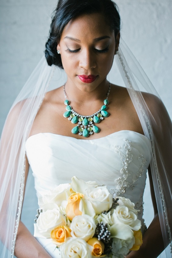 teal blue necklace yellow bouquets for teal blue yellow blue and yellow wedding