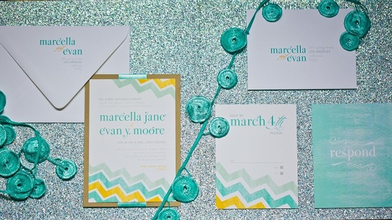 teal blue yellow invitations for teal blue yellow blue and yellow wedding