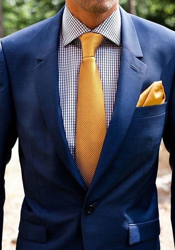 navy blue men suit gold men tie for navy blue gold blue and yellow wedding