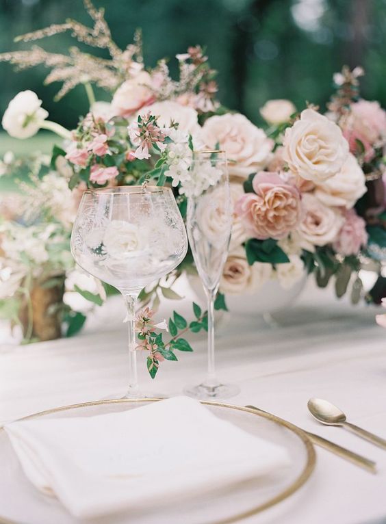 blush and dusty rose wedding table centerpieces for blush and dusty rose vintage rose wedding