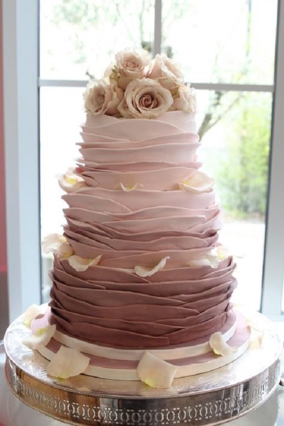 dusty rose and mauve wedding cake for dusty rose and mauve vintage rose wedding