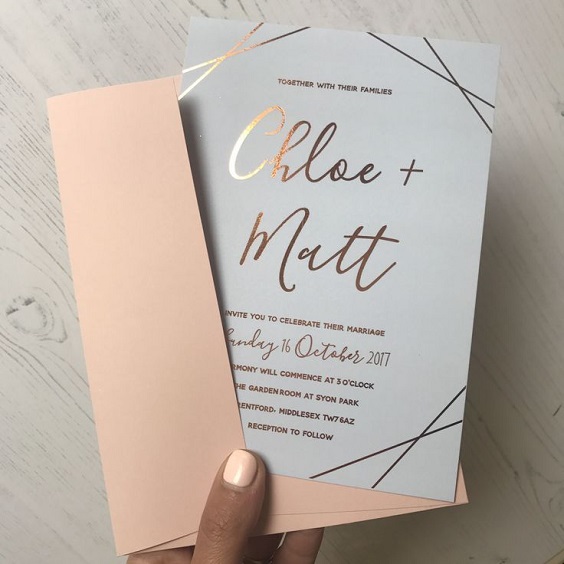 rose gold wedding invitaions for rose gold rose gold and burgundy wedding