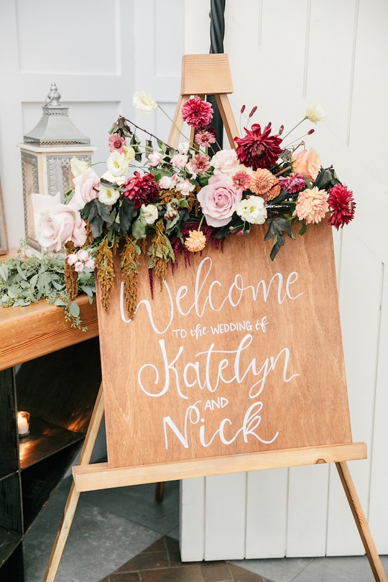 welcome board for maroon and navy wedding colors maroon navy and blush