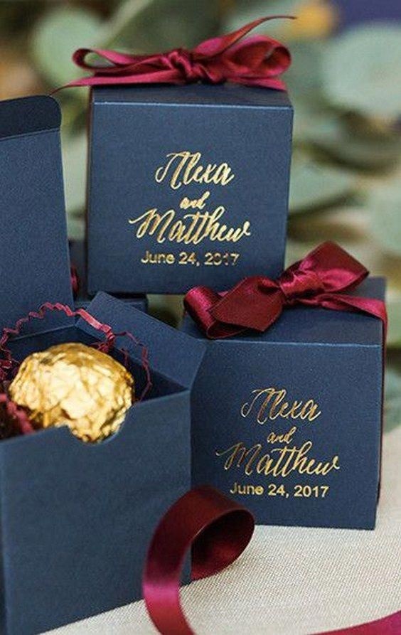 navy and golden wedding favors for maroon and navy wedding colors maroon navy and gold