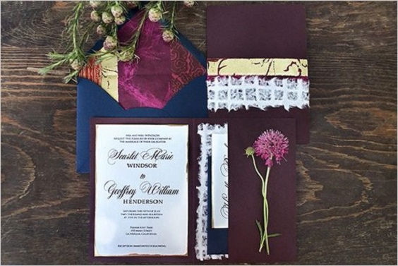 navy and plum invitation for maroon and navy wedding colors maroon navy and plum