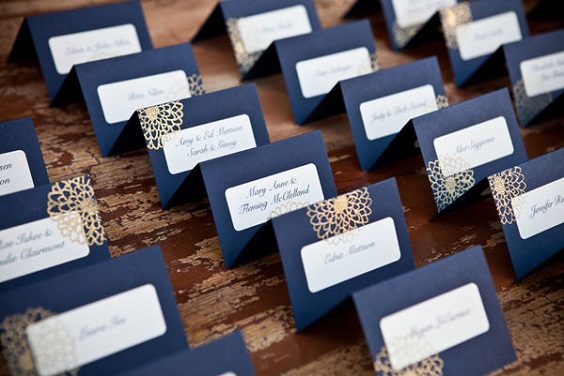 navy name card for maroon and navy wedding colors maroon navy and copper